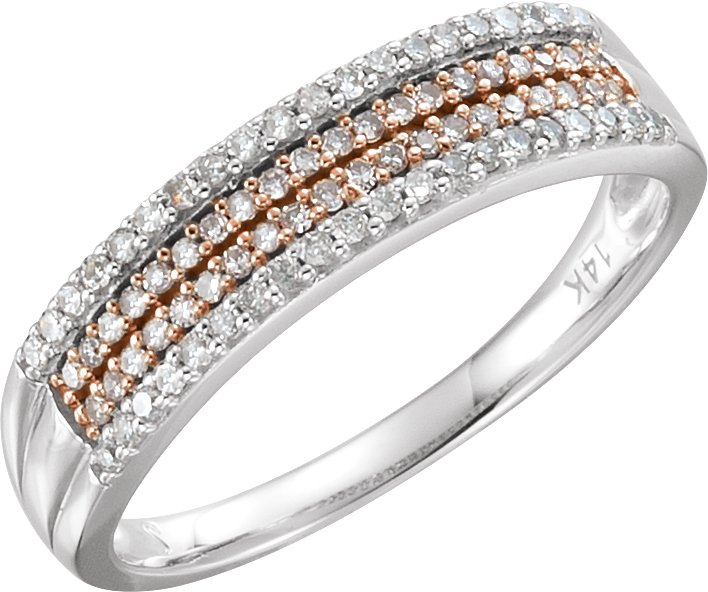 Accented Multi-Row Ring