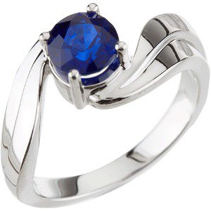 Solitaire Bypass Ring