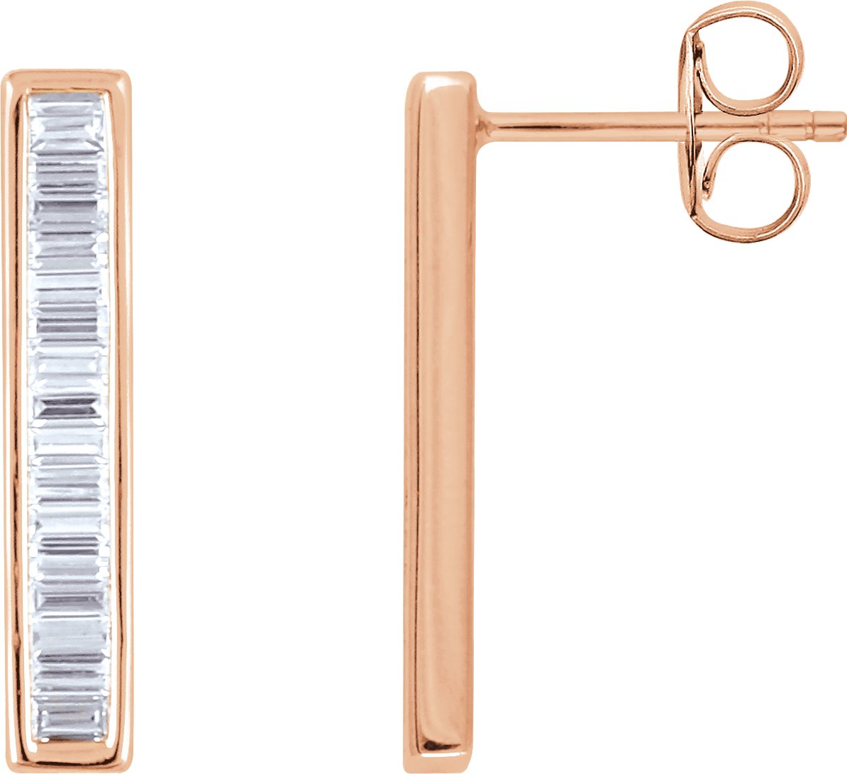 Baguette Bar Earrings