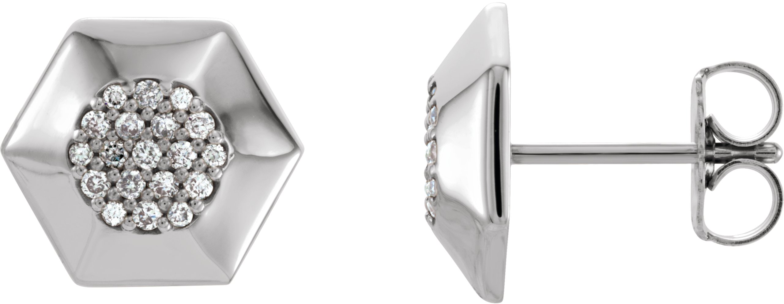 Geometric Cluster Earrings