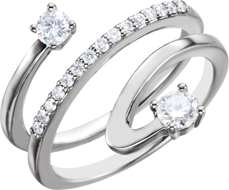 Accented Freeform Ring