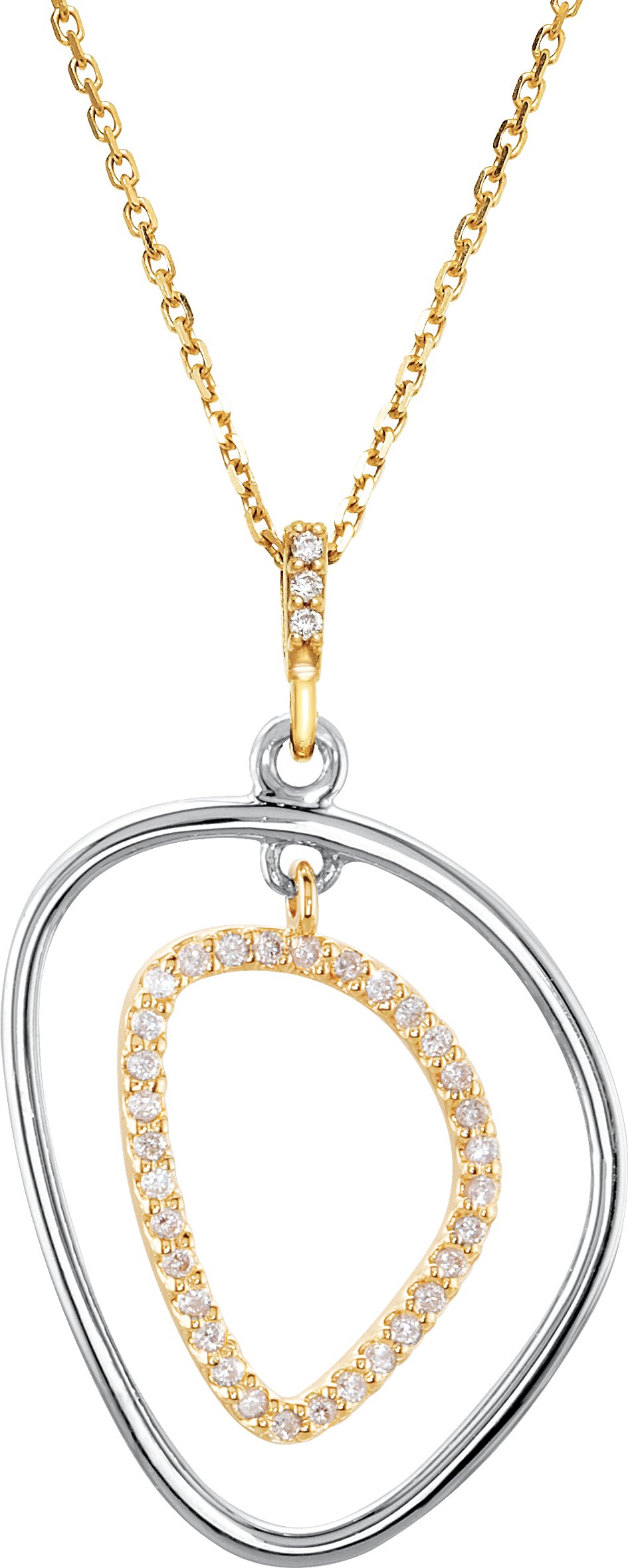 Open Silhouette Necklace or Pendant