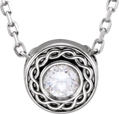 Bezel-Set Necklace or Pendant