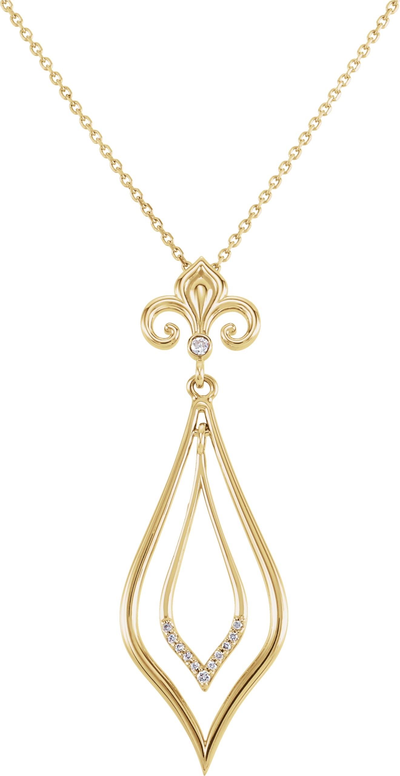 Fleur-de-lis Necklace or Pendant