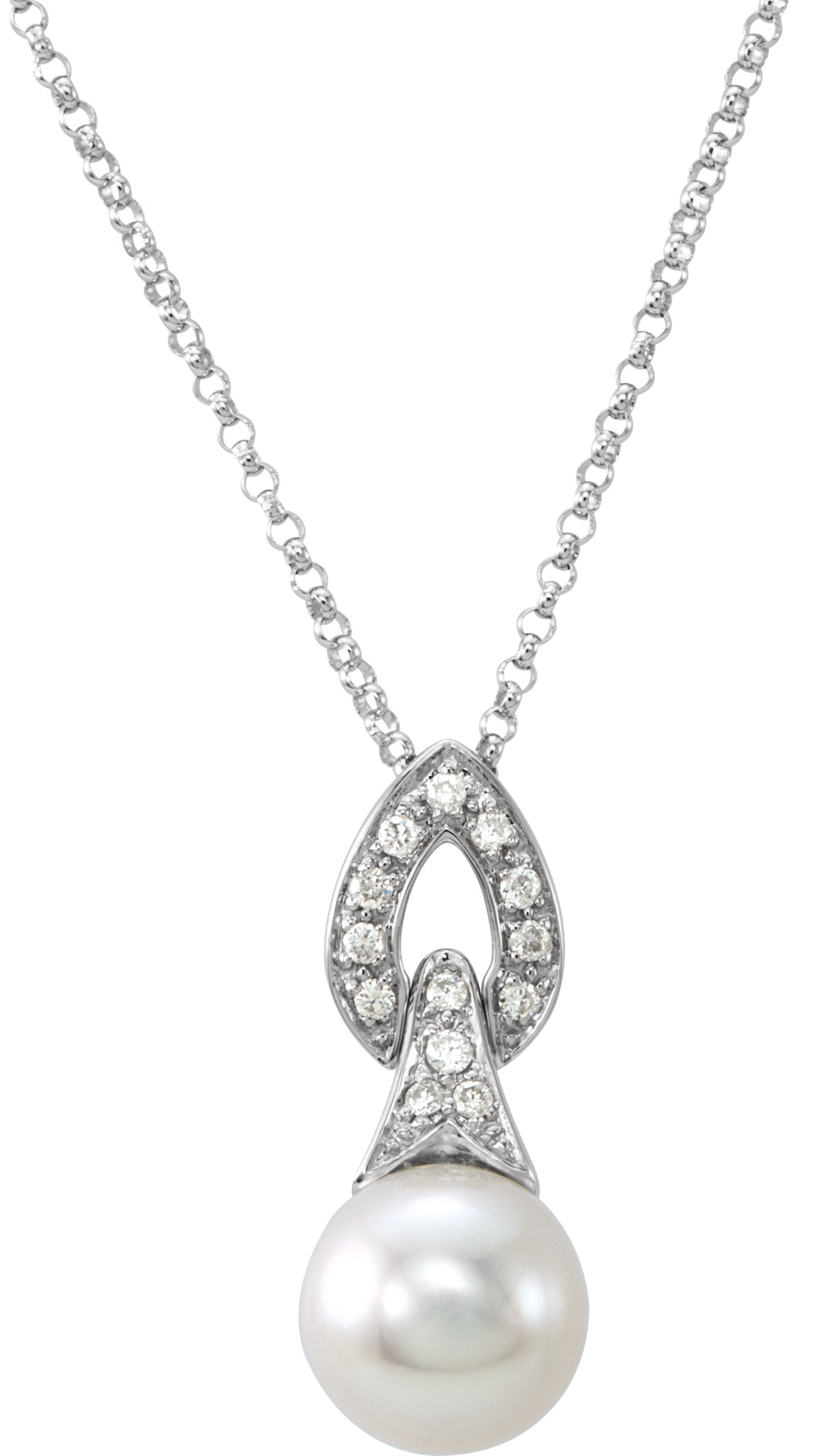 Accented Pearl Necklace