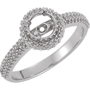 Hidden Halo-Style Engagement Ring or Band