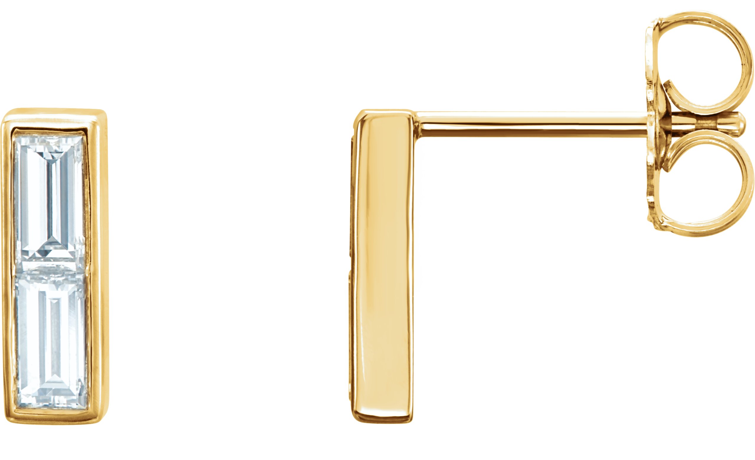 Baguette Bar Earrings