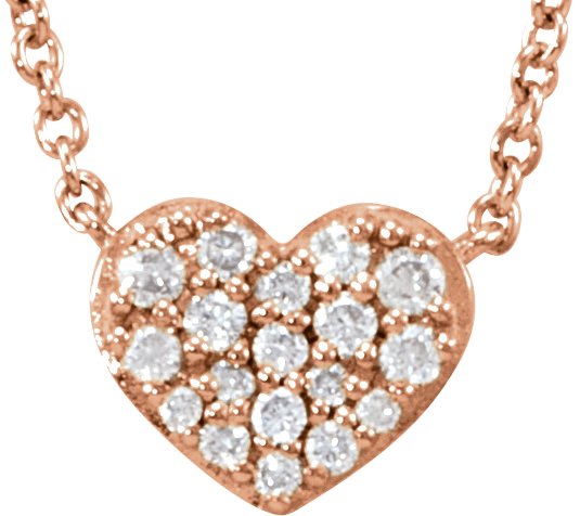 Cluster Heart Necklace