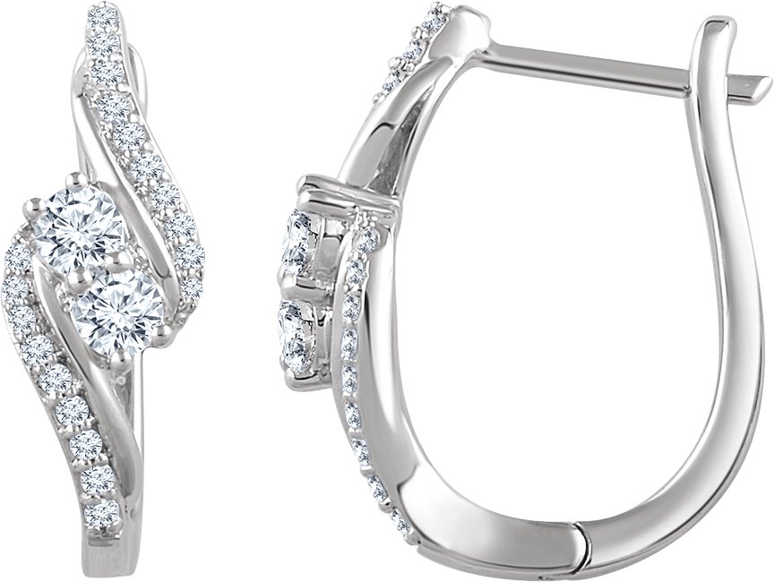 Two-Stone Earrings