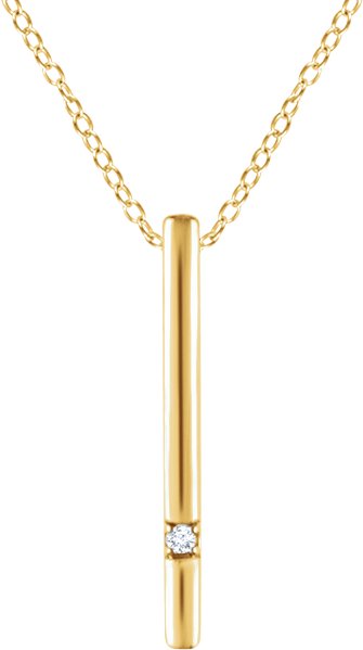 Accented Bar Necklace