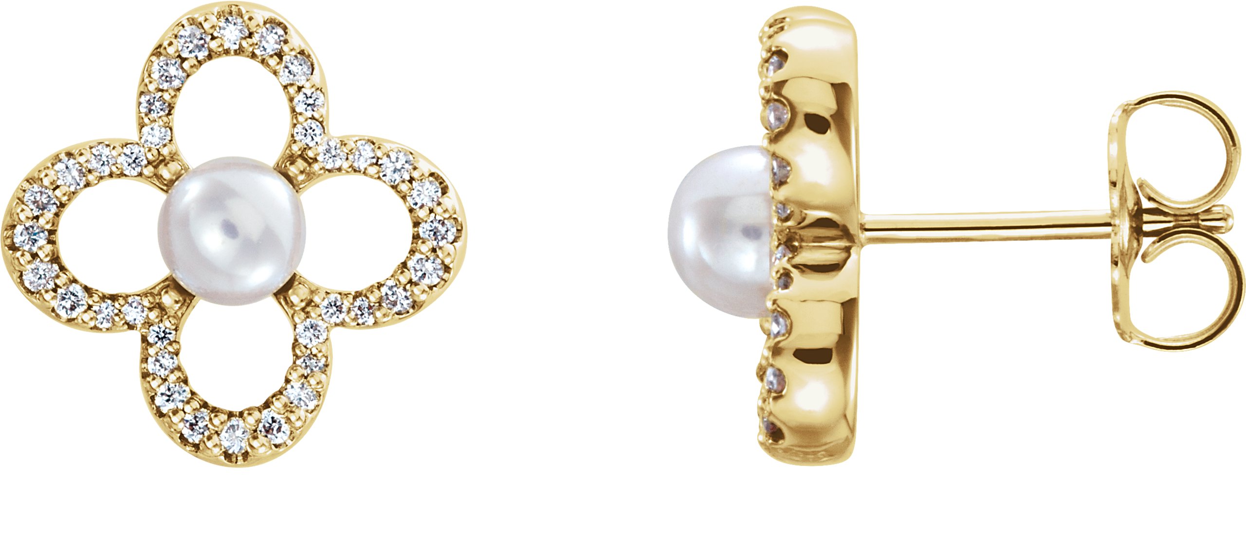 Pearl Clover Earrings