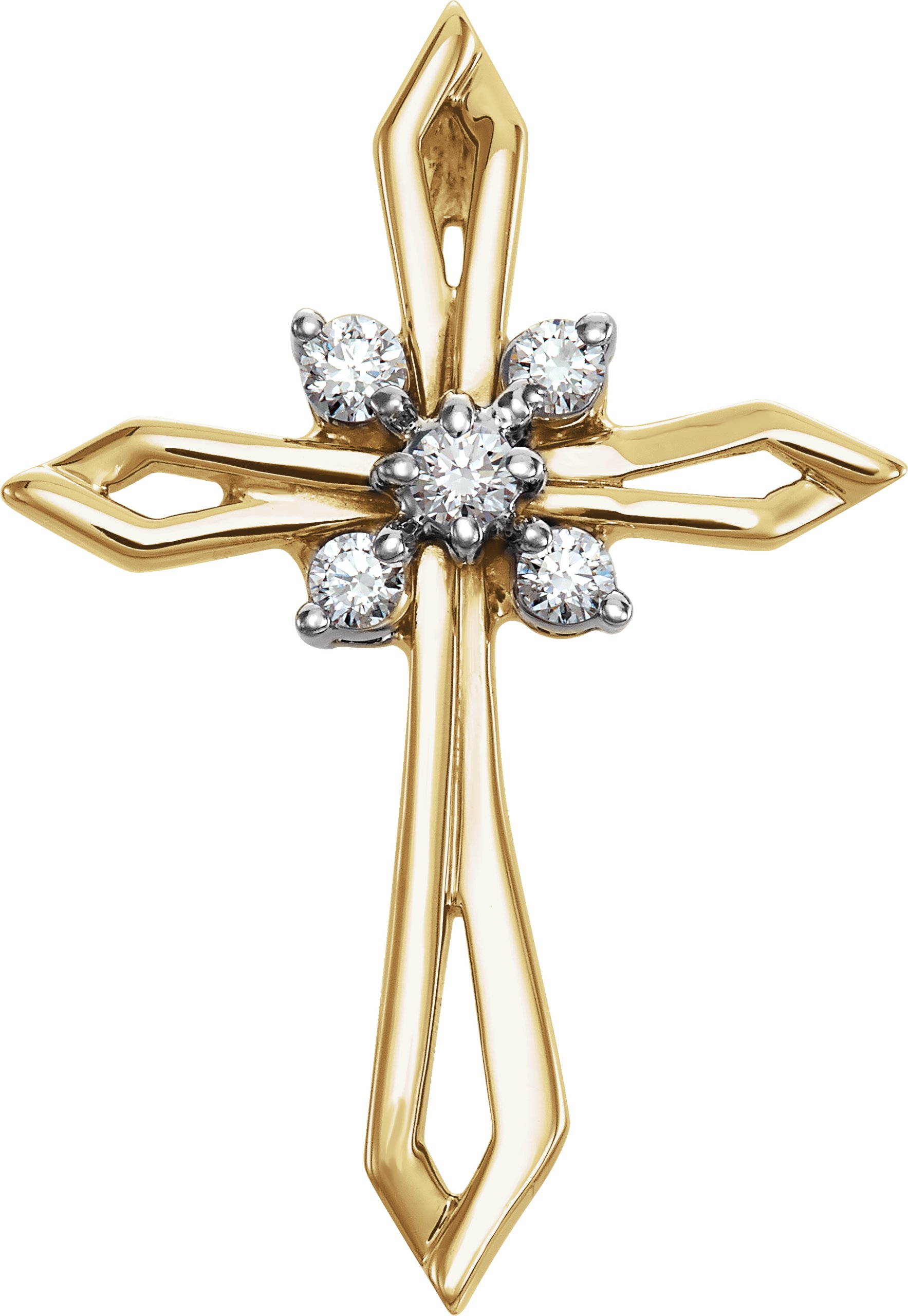 Accented Cross Pendant