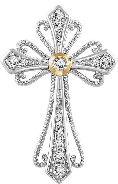 Beaded Cross Pendant