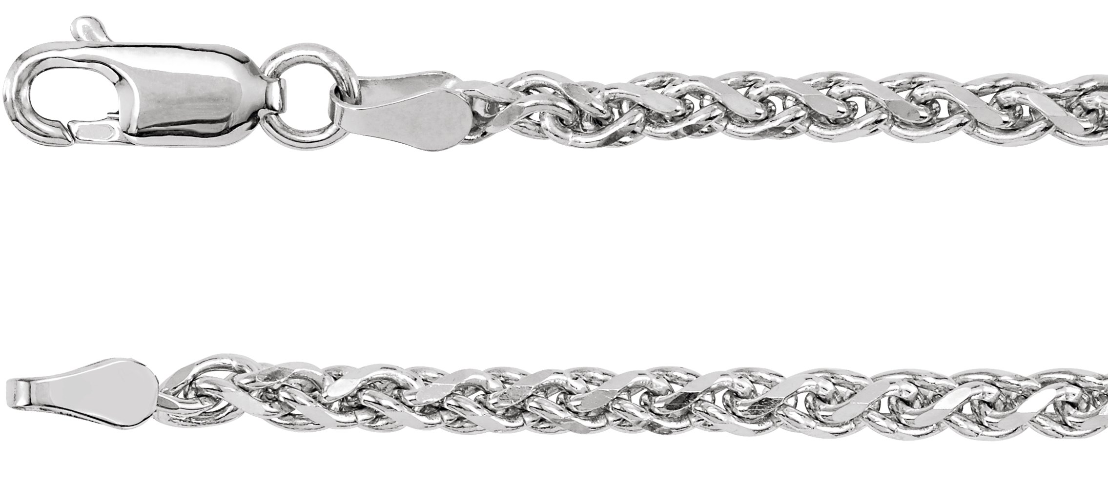 1.05 mm Diamond-Cut Wheat Chain
