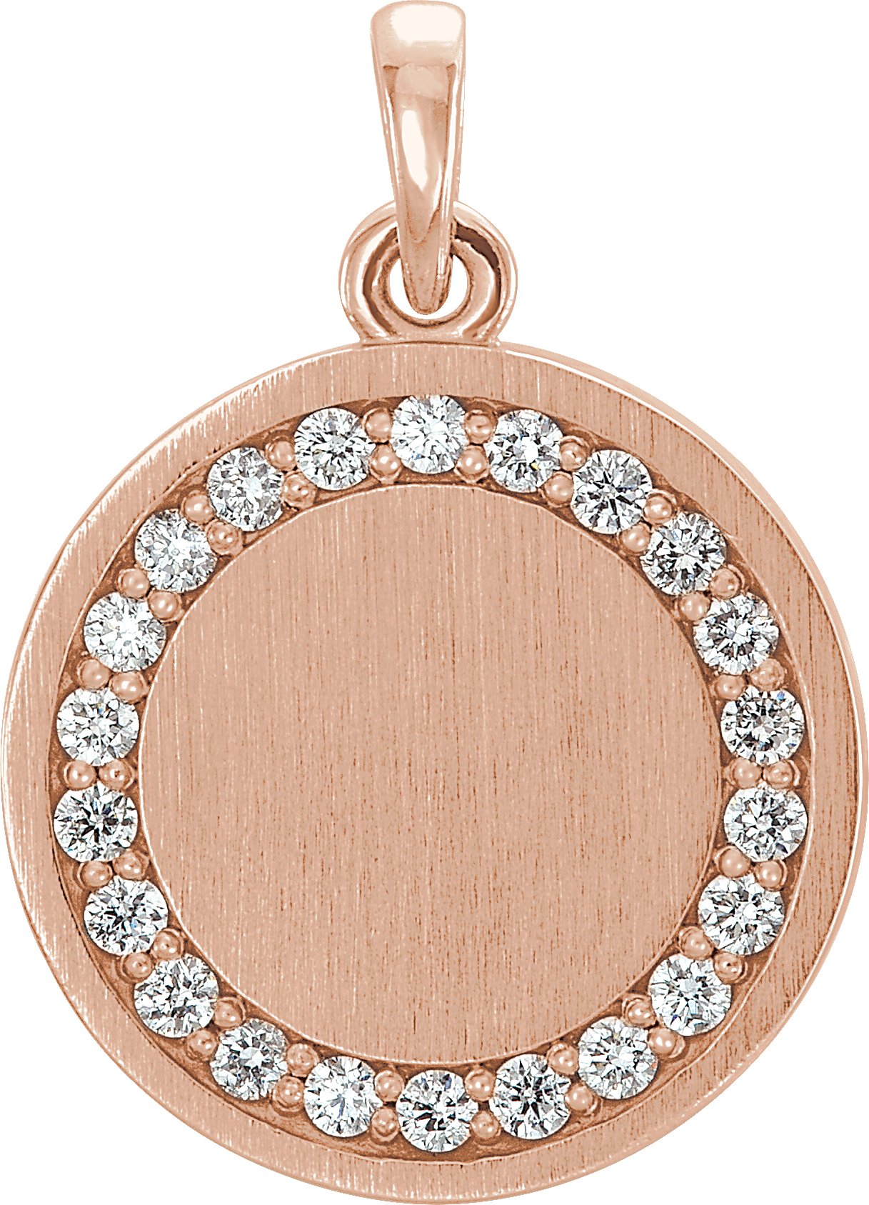 Engravable Halo-Style Necklace or Pendant