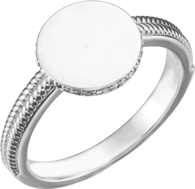 Round Signet Ring