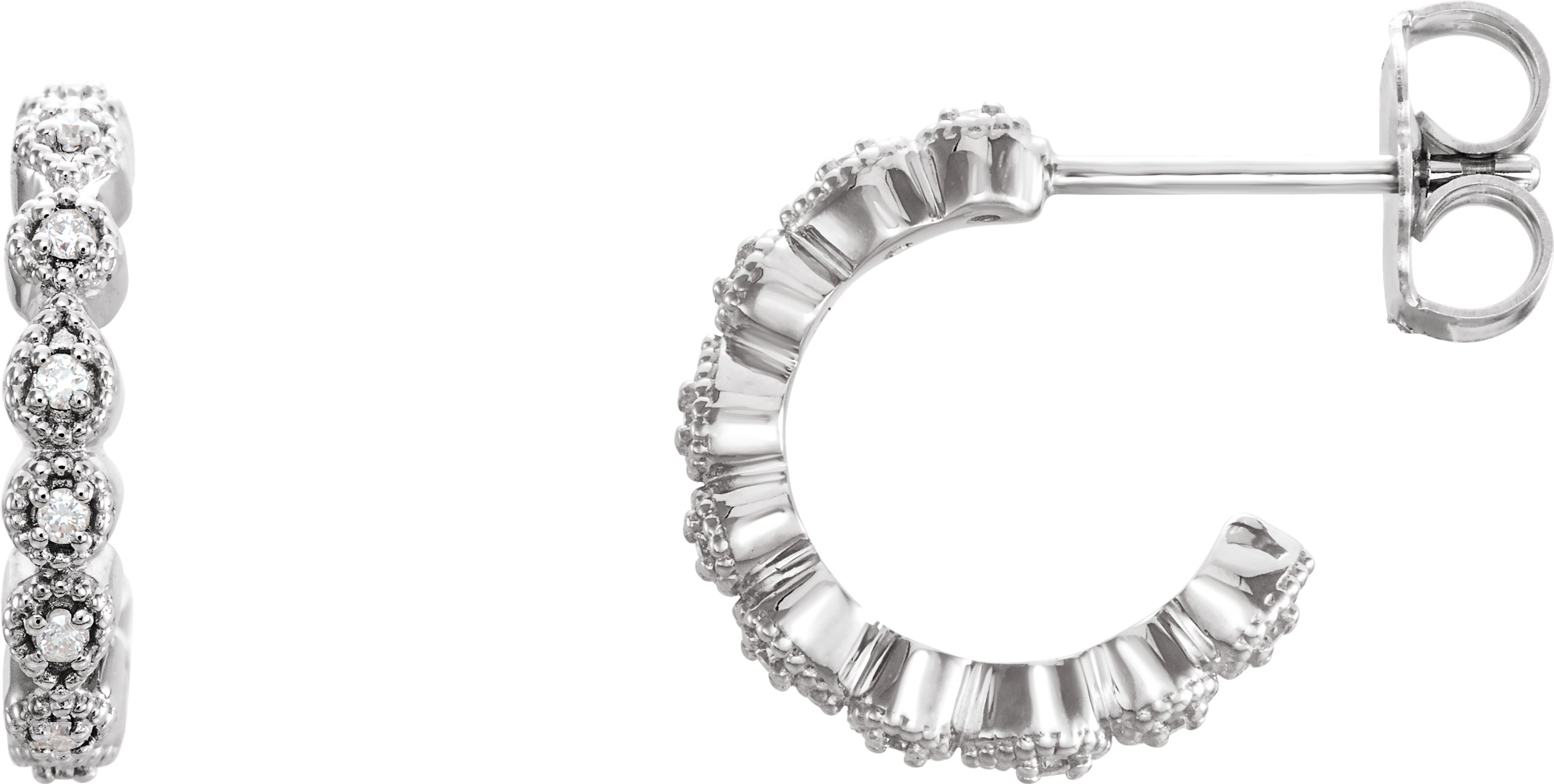 Accented Hoop Earrings