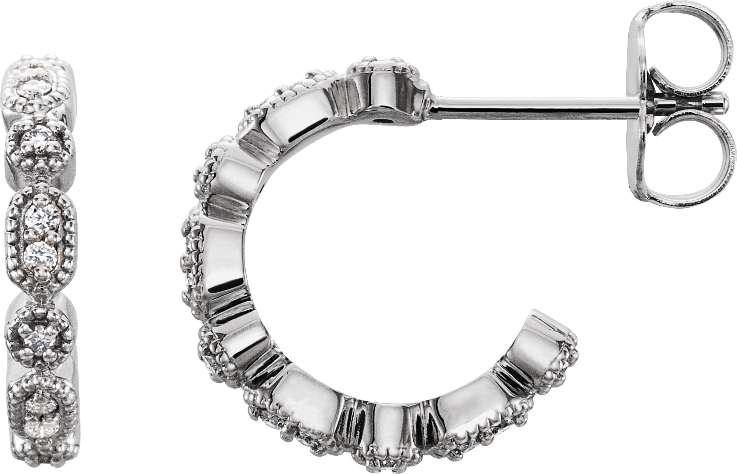 Accented Hoop Earrings