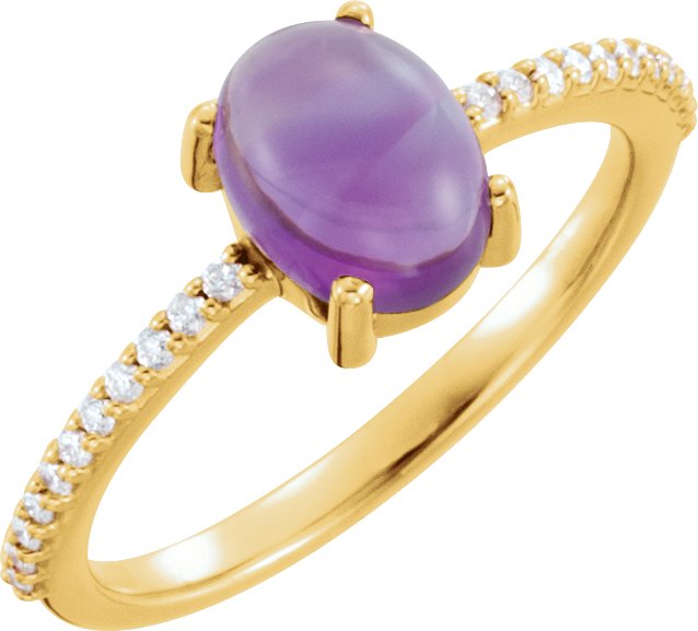 Accented Cabochon Ring