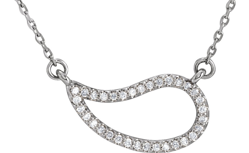Accented Paisley Necklace or Center