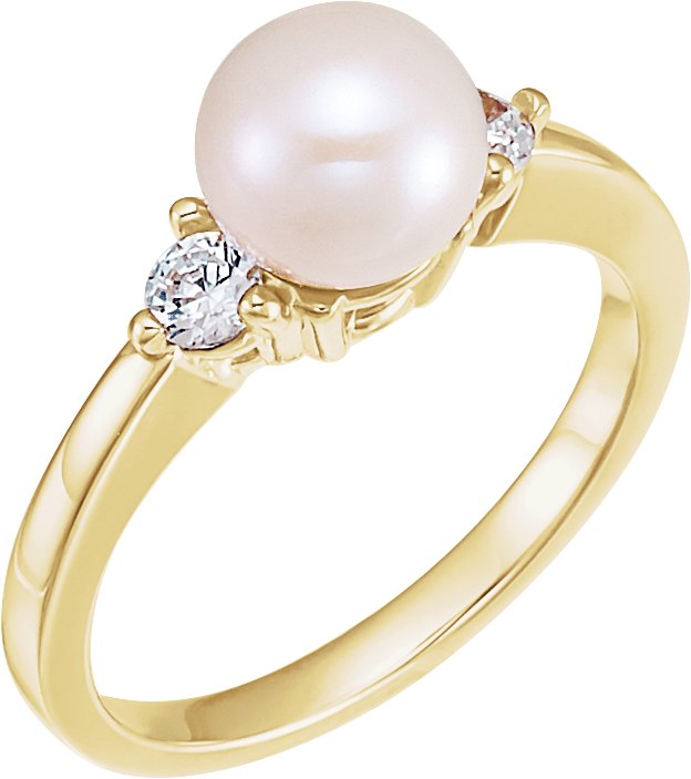 Accented Pearl Ring