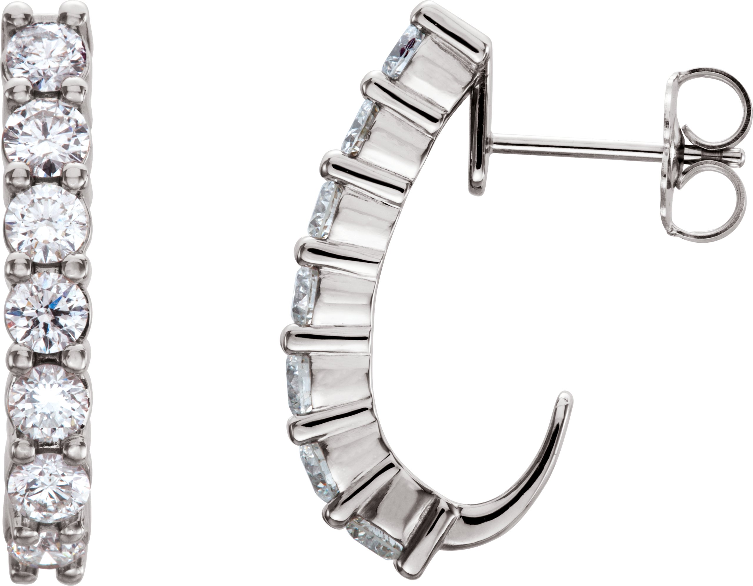 J-Hoop Earrings