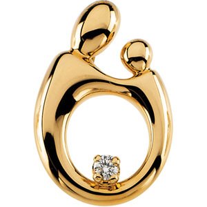 Accented Mother and Child® Slide Pendant