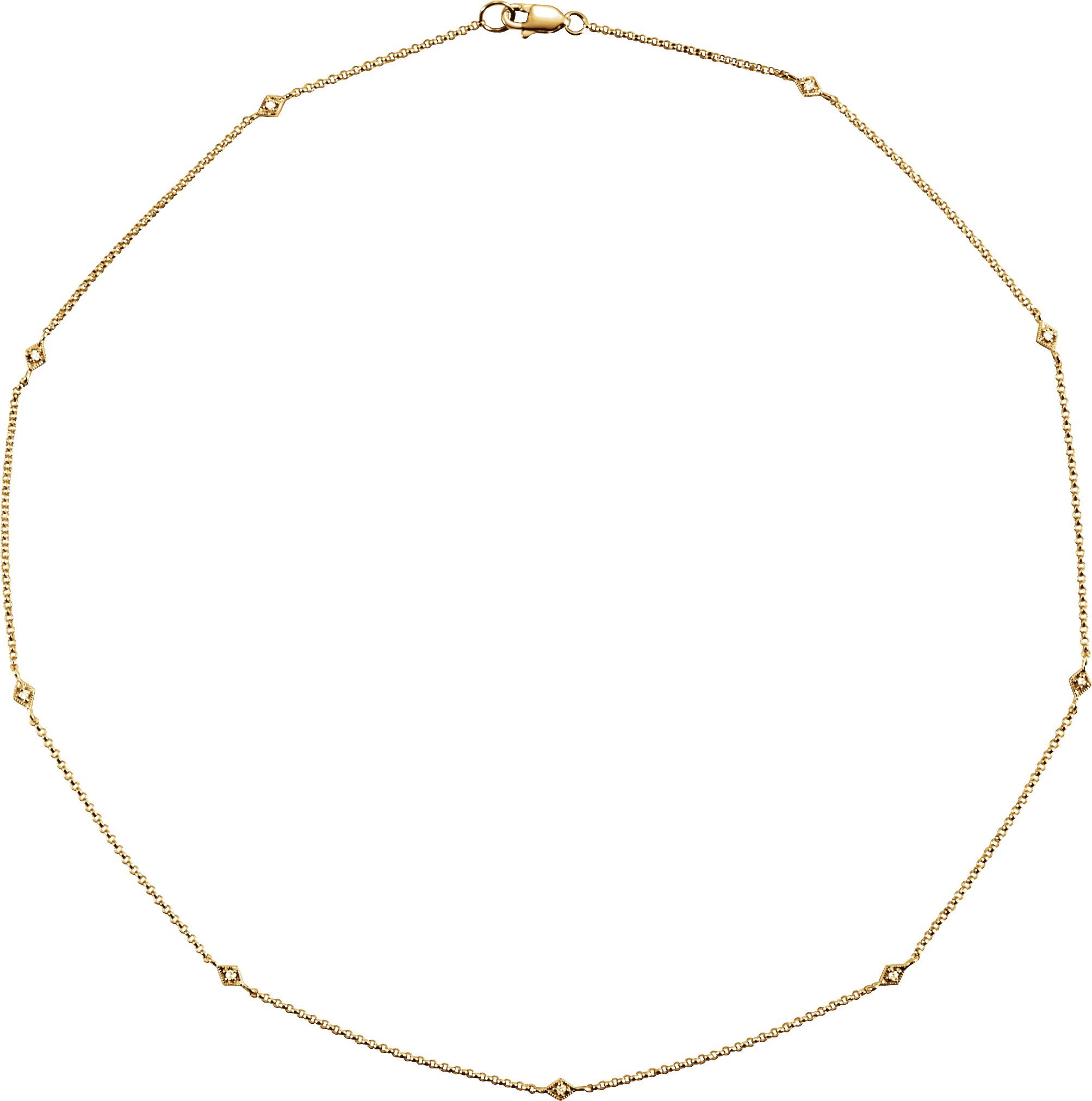 Beaded Station Necklace