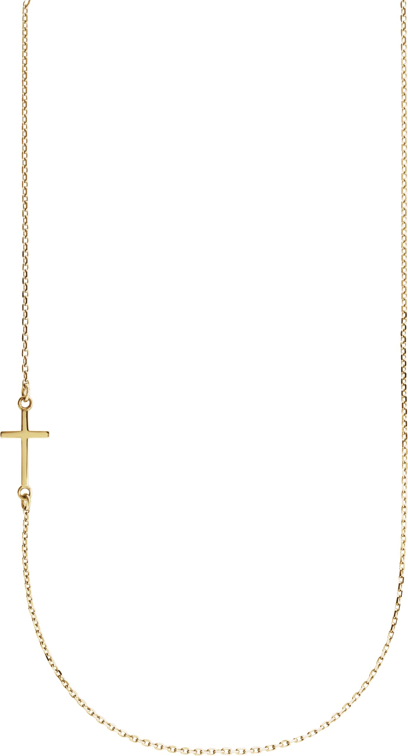 Sideways Cross Necklace or Center