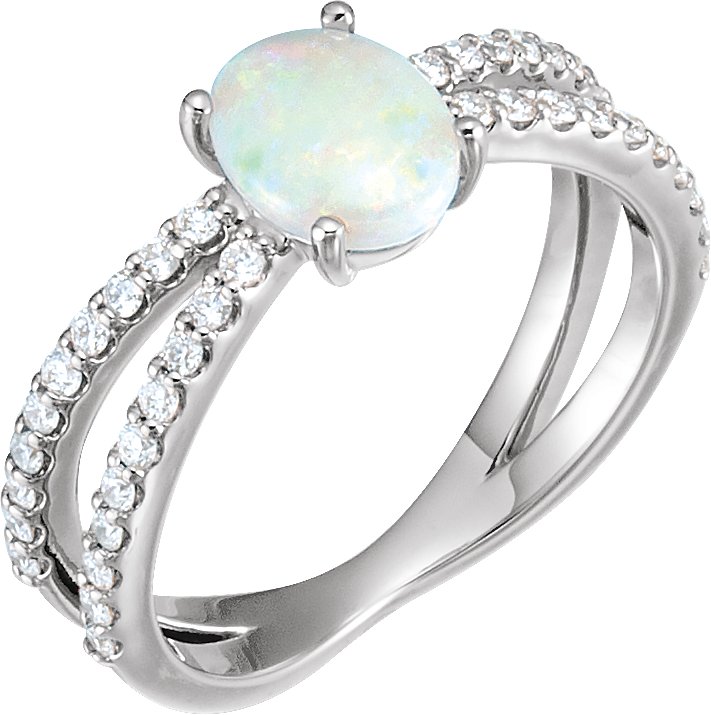 Accented Cabochon Ring