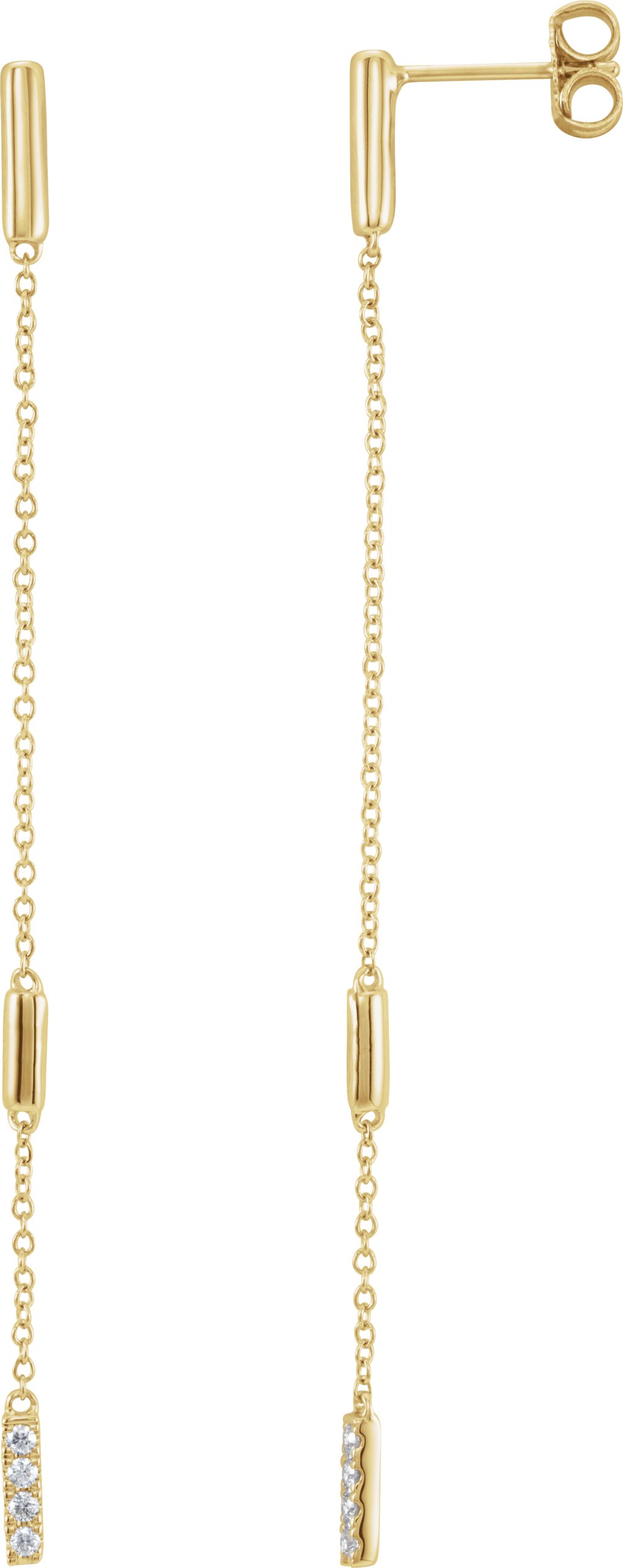 Bar Chain Earrings