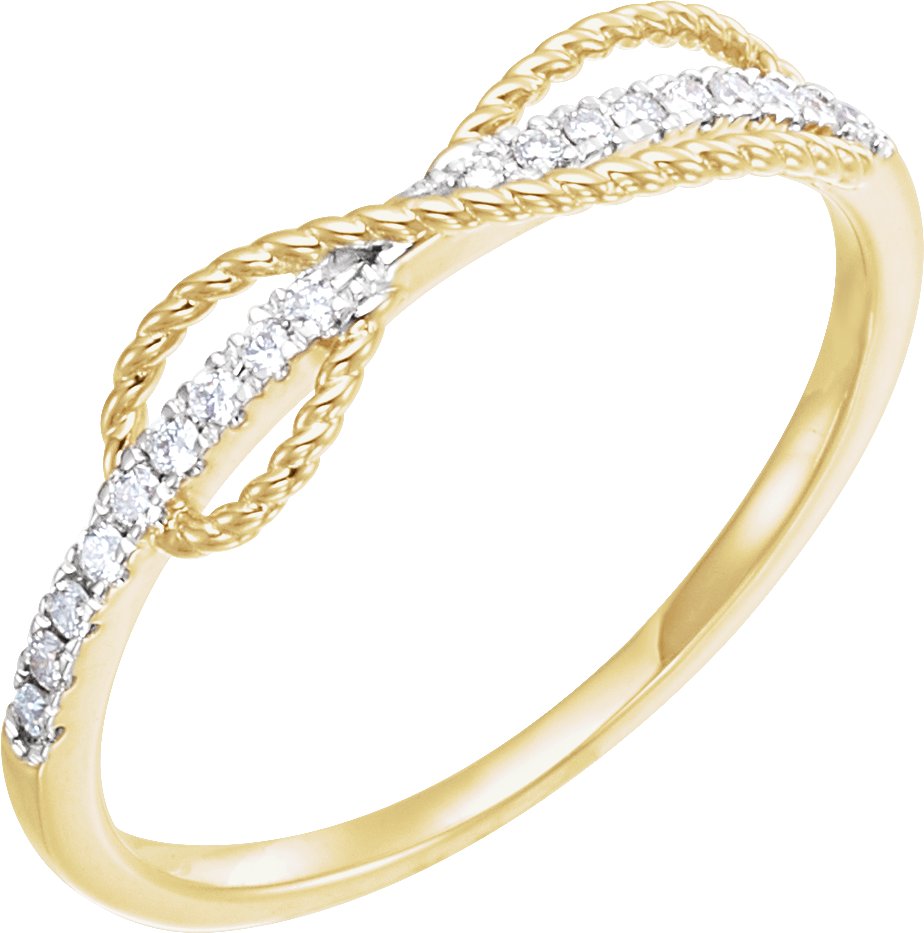 Accented Infinity-Inspired Ring