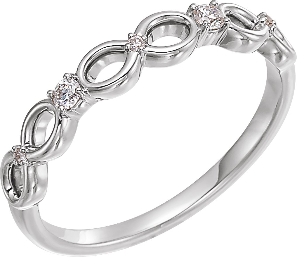 Accented Infinity-Inspired Ring