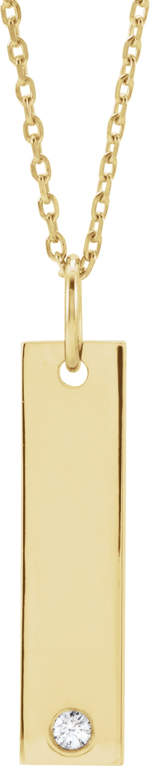 Engravable Bar Necklace or Pendant