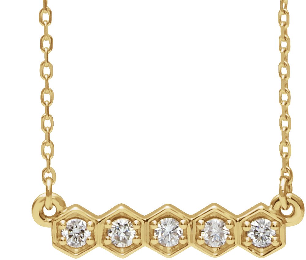 Five-Stone Bar Necklace or Center