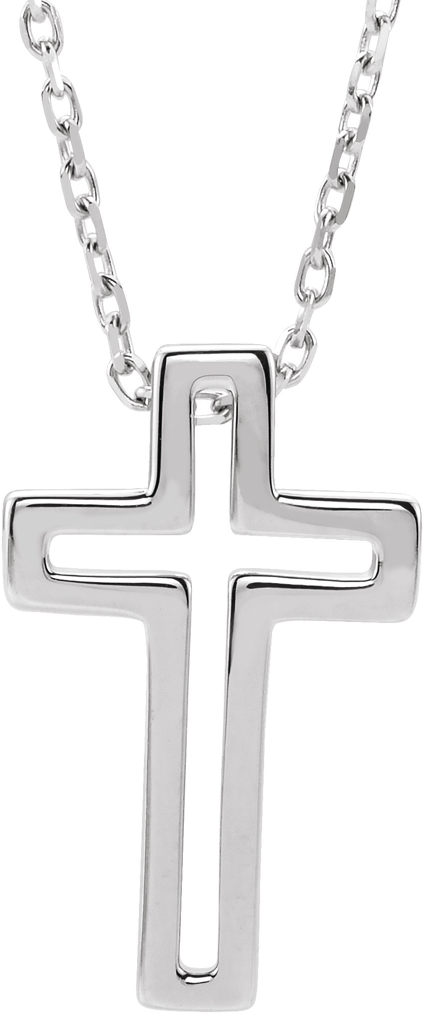 Open Cross Necklace