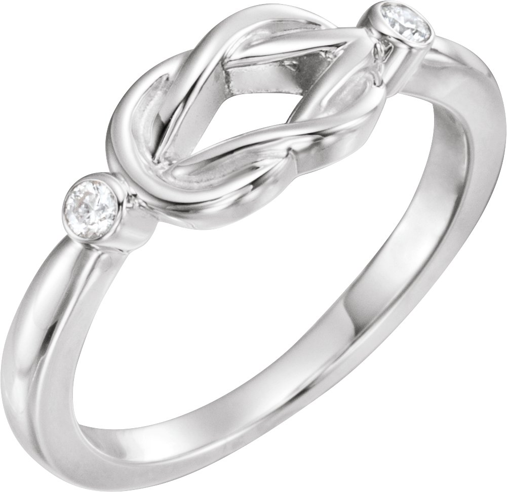 Accented Knot Ring