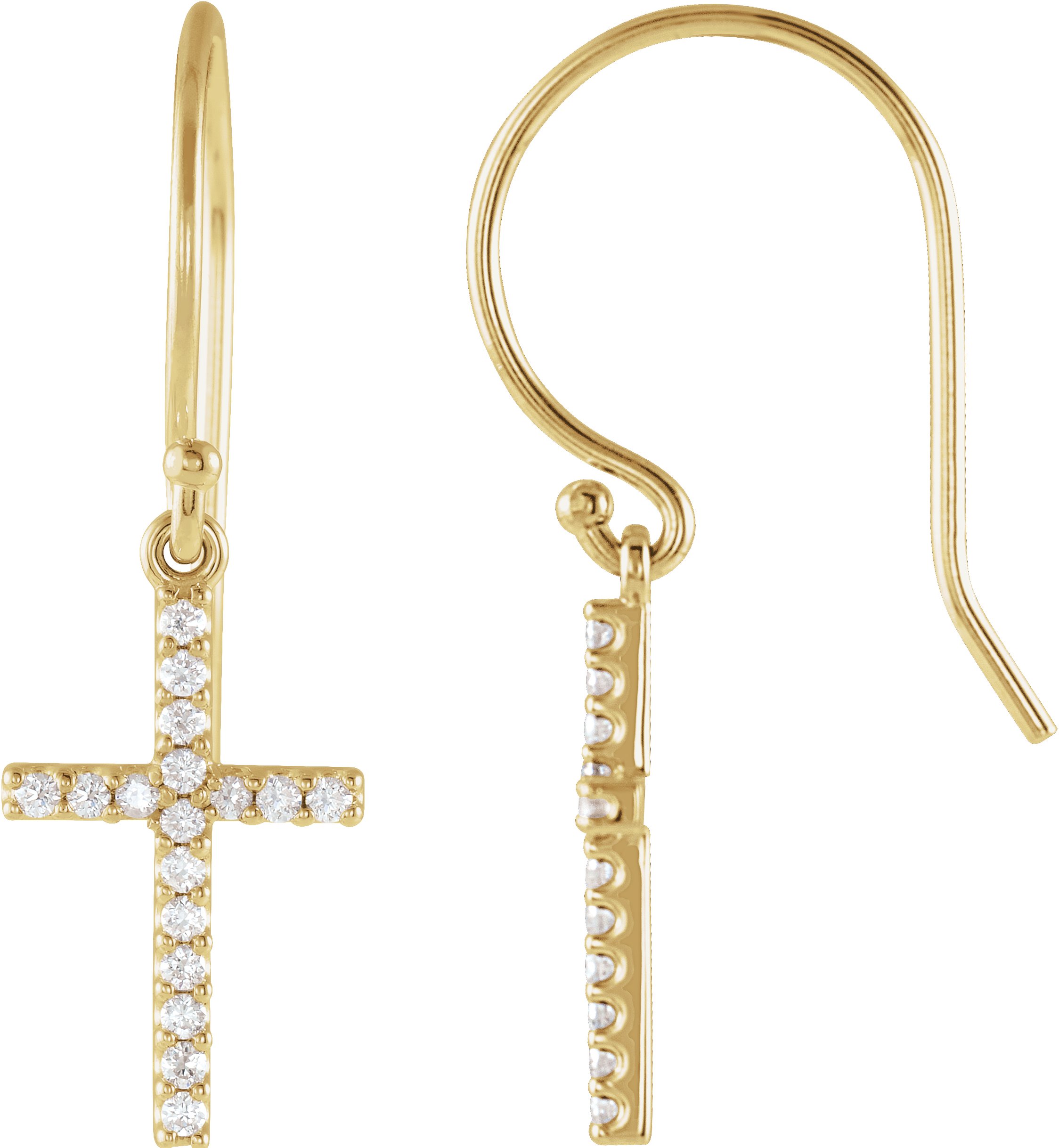 Petite Cross Earrings