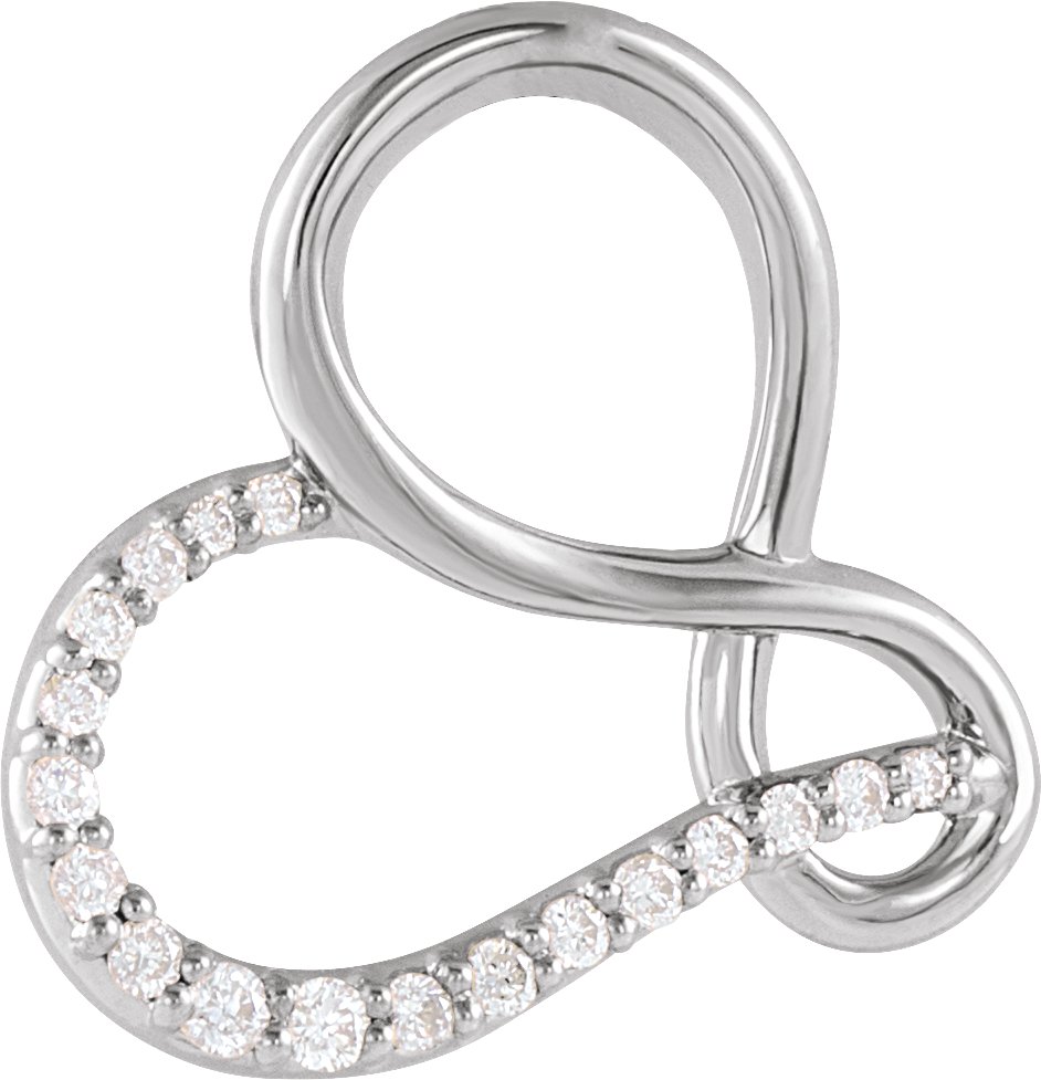 Infinity-Inspired Heart Pendant