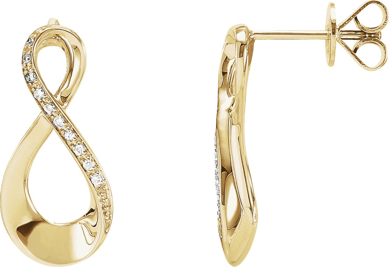 Accented Infinity-Inspired Earrings