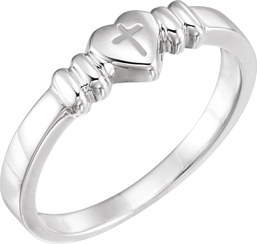 Heart & Cross Chastity Ring