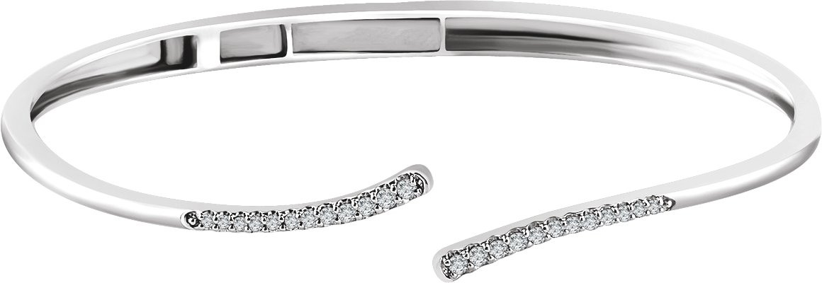 Bypass Hinged Cuff Bracelet
