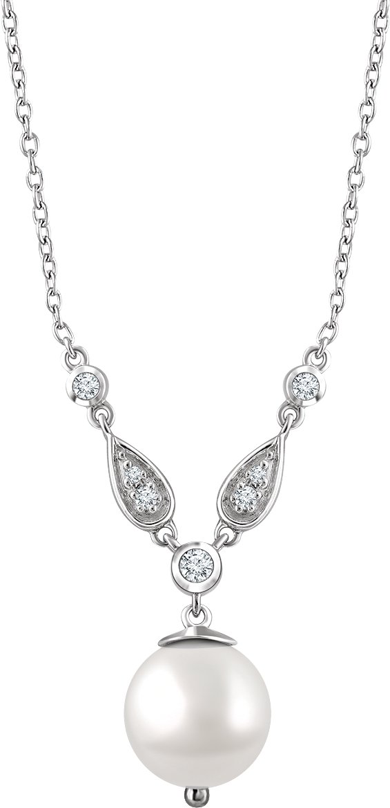 Accented Pearl Necklace