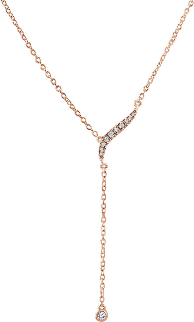 Freeform Y Necklace