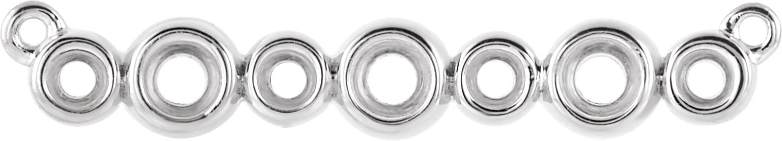 Bezel-Set Bar Necklace or Center  