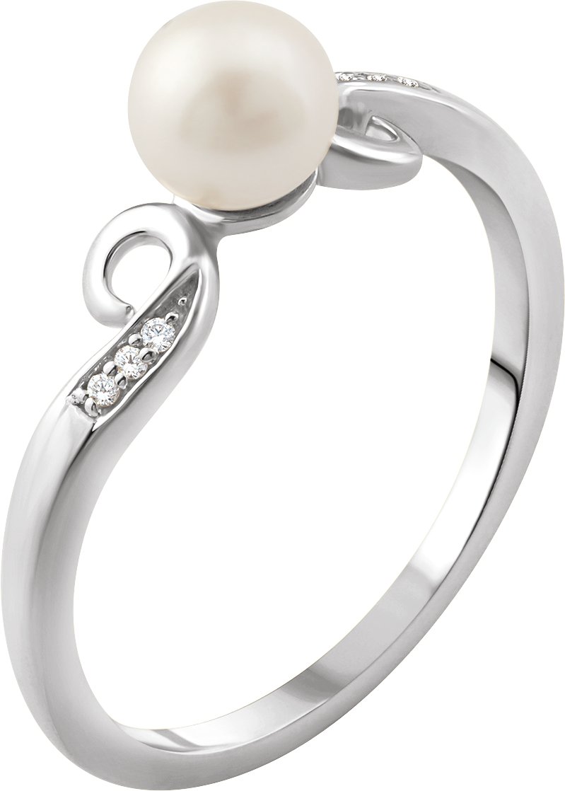 Accented Pearl Ring