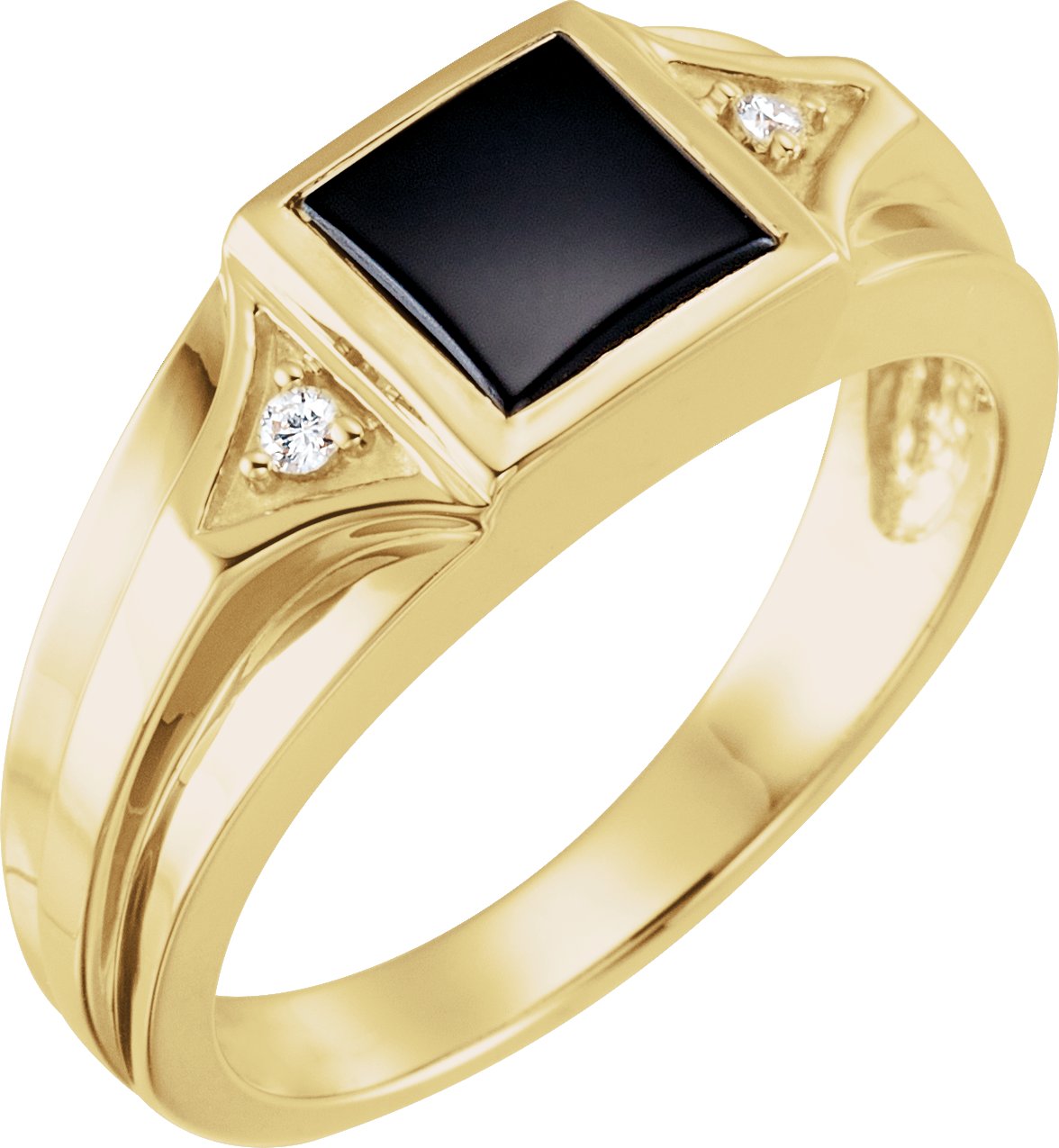 Accented Bezel-Set Ring