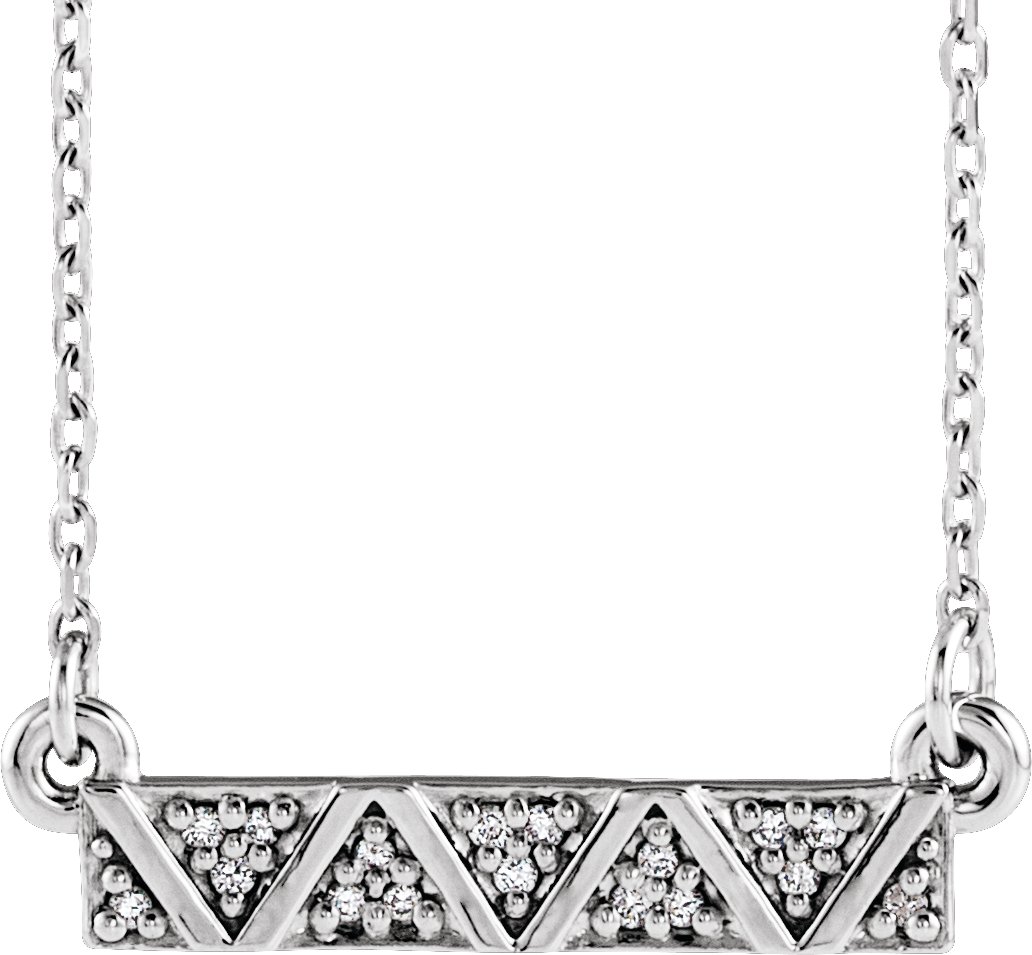 Geometric Bar Necklace or Center