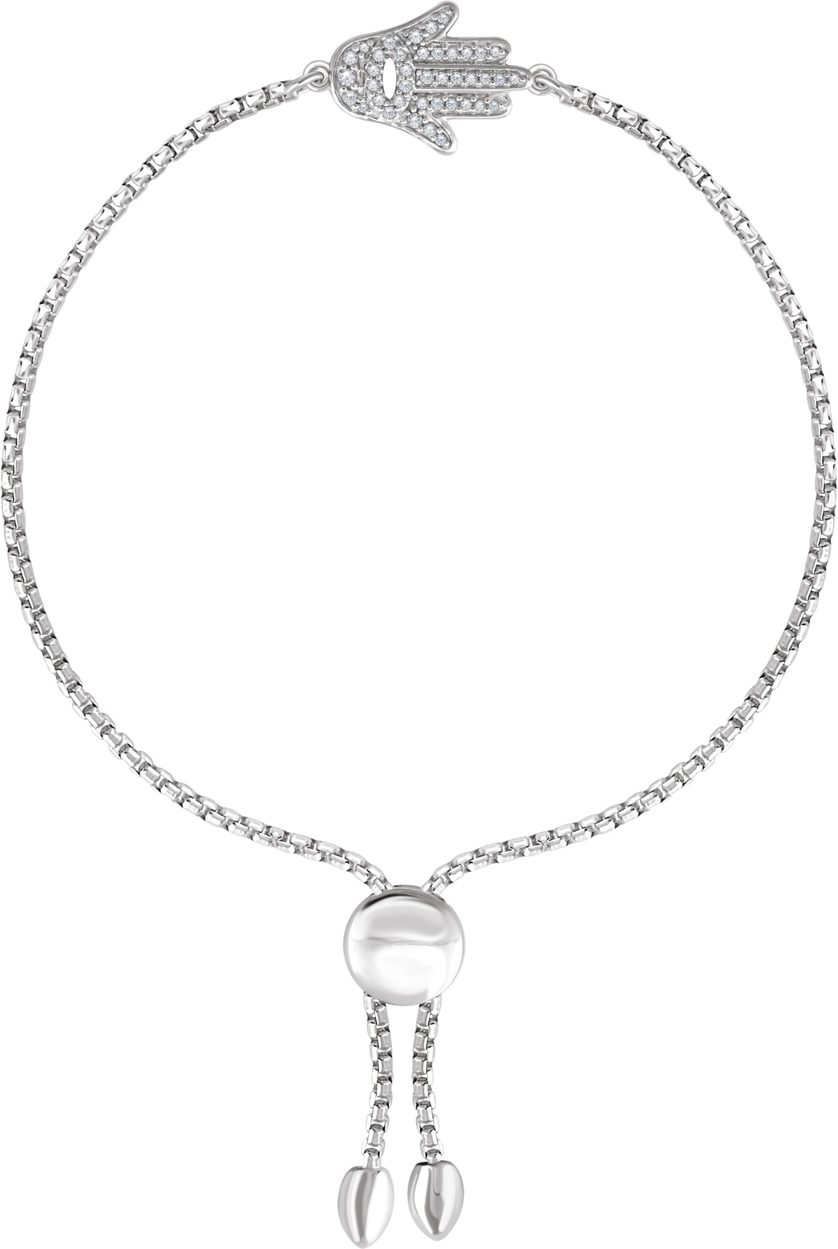 Hamsa Adjustable Bolo Bracelet