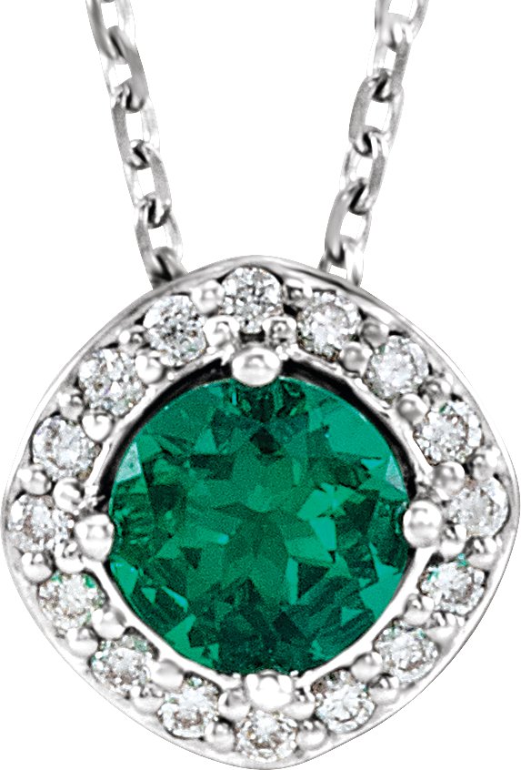 Halo-Style Necklace or Pendant